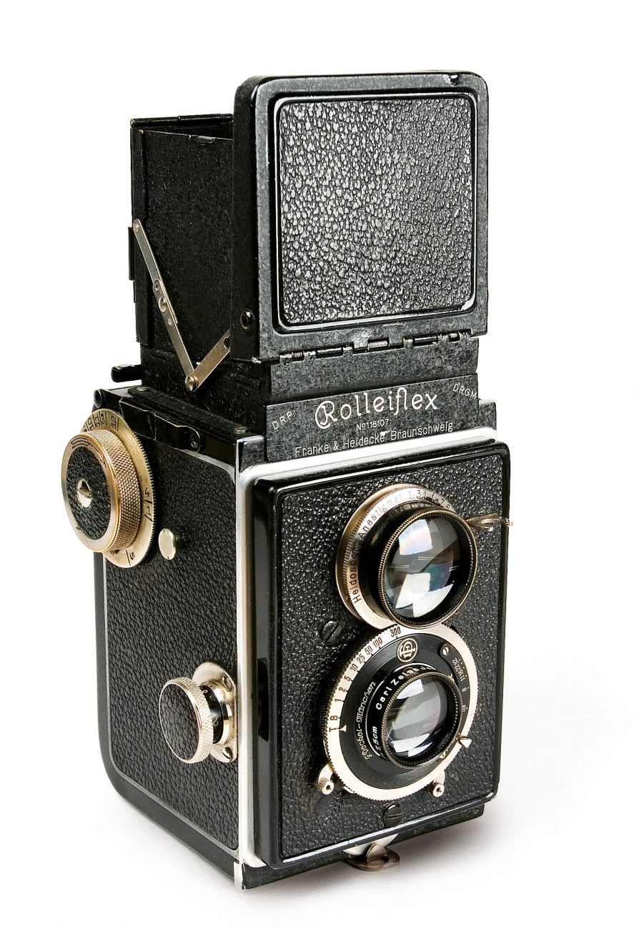ローライフレックス・ニュースタンダード　Rollei Standard Ｎeu Rolleiflex Standard】巻き上げクランクの採用など,ローライ